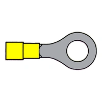 Ringsko gul - Ø8,4mm 10 stk